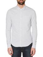 Original Penguin Stripe Knitted Twill Shirt