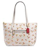 Coach Taylor Cherry-print Leather Tote