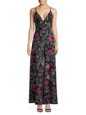 Cooper St Ruffled Floral Jumpsuit