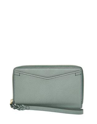 Fossil Caroline Smartphone Leather Zip-around Wallet