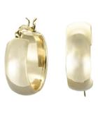 Lord & Taylor 18kt Gold Over Sterling Silver Petite Hoop Earrings