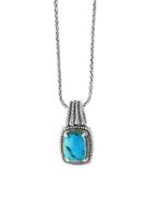 Effy Turquoise, 18k Yellow Goldplated And Sterling Silver Pendant Necklace