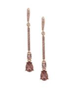 Givenchy Swarovski Crystal Linear Teardrop Earrings