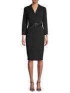Calvin Klein Belted Knee-length Dress