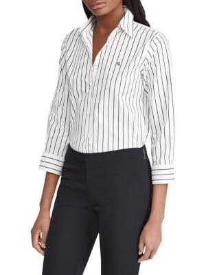 Lauren Ralph Lauren Stretch-cotton Button-down Shirt