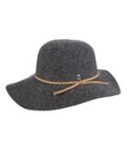 Scala Round Crown Wool Cartwheel Hat