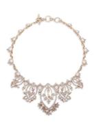 Marchesa Goldtone & Glass Bead Teardrop Collar Necklace