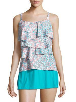Coco Reef Aura Ruffled Tankini Top