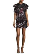 Design Lab Lord & Taylor Sequined Floral Dress