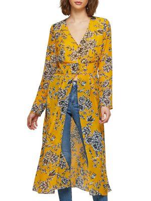 Miss Selfridge Printed Long-sleeve Tunic