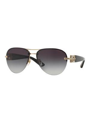 Versace 59mm Aviator Sunglasses