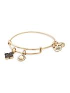 Alex And Ani Goldtone Swarovski Crystal Wisdom Bracelet
