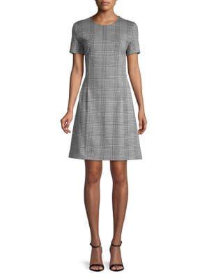 Lord & Taylor Plaid Fit-&-flare Dress