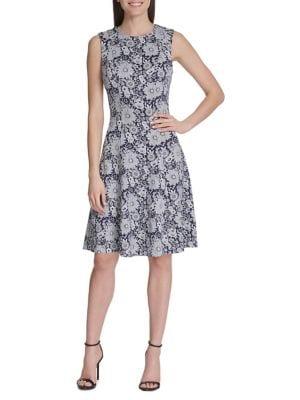 Tommy Hilfiger Flower Power Knit Fit-&-flare Dress