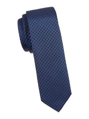 Hugo Boss Diamond Grid Silk Tie