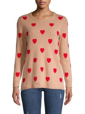 Ply Cashmere Heart-printed Cashmere Sweater