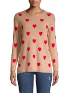 Ply Cashmere Heart-printed Cashmere Sweater
