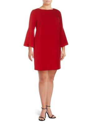 Eliza J Plus Tulip-sleeve Sheath Dress