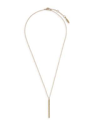 Sole Society Goldtone Linear Pendant Necklace