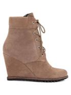 Dolce Vita Gibbs Suede Faux Fur Wedge Boots