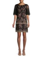 Adrianna Papell Paisley Embroidered Shift Dress