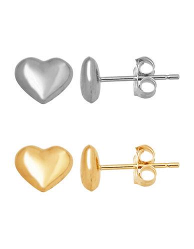 Lord & Taylor 14k Gold Heart Stud Earrings