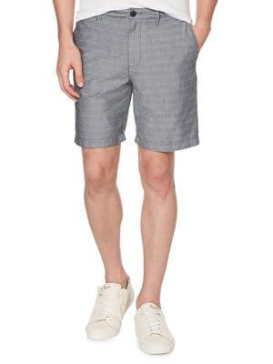 Original Penguin P55 Dobby Check Chambray 8 Shorts