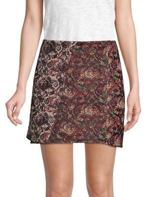 Free People Jacquard Detailed Skirt