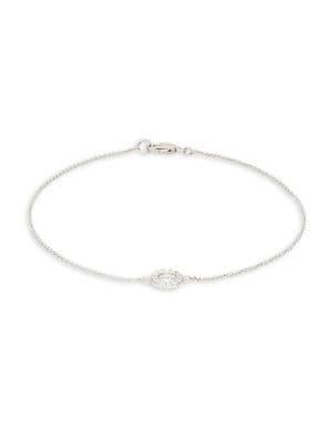 Lord & Taylor Pave Hoop Ankle Bracelet