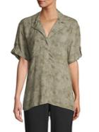 Jones New York Tonal Roll-tab Shirt