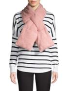 Lord & Taylor Faux Shearling Pull-through Scarf