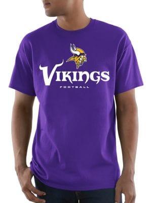 Majestic Minnesota Vikings Nfl Critical Victory Cotton Tee