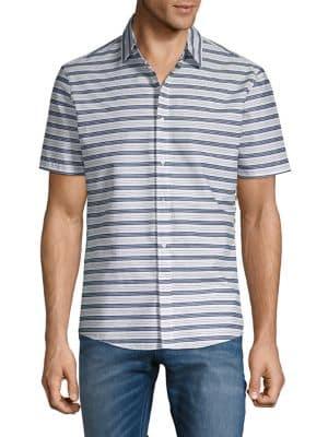 Michael Kors Striped Stretch Shirt