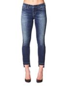 Nicole Miller New York Step-hem Mid-rise Skinny Jeans
