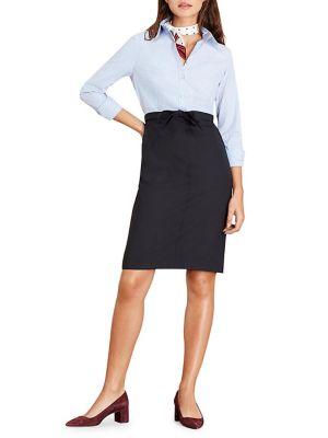 Brooks Brothers Red Fleece Mixed Media Dress