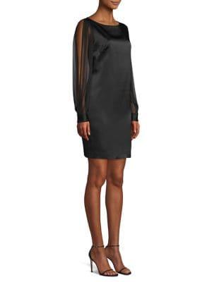 Elie Tahari Jilly Satin Cocktail Dress
