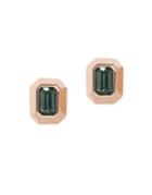 Vince Camuto Statement Stone Fashion Emerald Green Crystal Stud Earrings