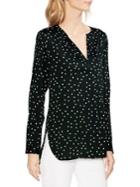 Vince Camuto Polka-dot Split Neck Tunic