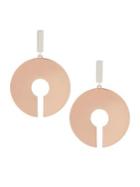 Bcbgeneration Silver And Rose-goldtone Drop Earrings