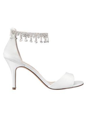 Nina Vera Rhinestone Ankle Strap Pumps