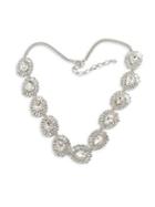 Badgley Mischka Crystal Link Necklace