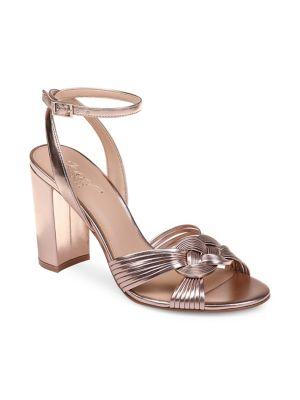 Jewel Badgley Mischka Krystal Heeled Ankle-strap Evening Sandals