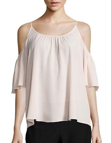 French Connection Polly Plains Cold Shoulder Blouse