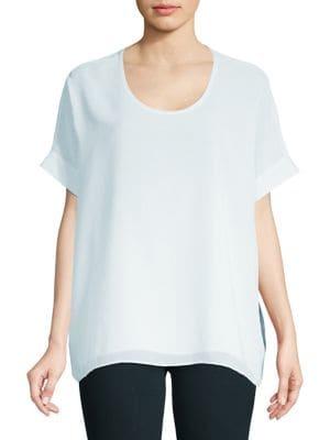 Joan Vass Oversize Drop Shoulder Tee