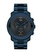 Movado Bold Bold Collection Ink Ip Stainless Steel Chronograph Bracelet Watch