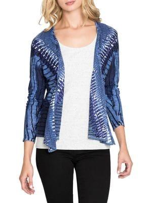 Nic+zoe Petite Printed 4-way Cardigan