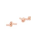 Lord & Taylor Rose Goldtone Knotted Stud Earrings