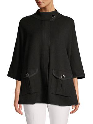 Anne Klein Zip-front Poncho
