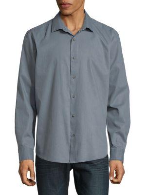 Black Brown Classic Cotton Button-down Shirt