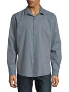 Black Brown Classic Cotton Button-down Shirt